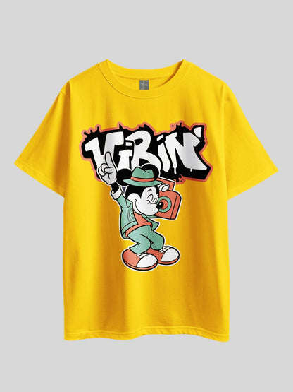 ViBin Mickey Mouse Printed Drop Shoulder T-shirt Legacy Boutiques Dhaka Legacy Boutiques Legacy Boutiques