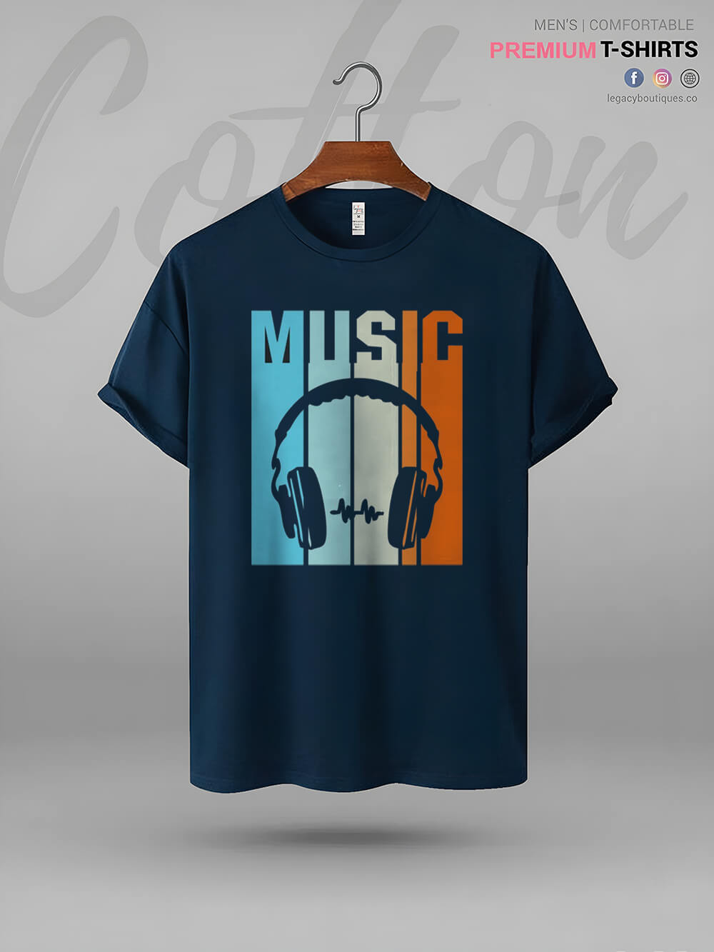 Vintage Headphones Great Quality Mens Tshirt In Lowest Price In Dhaka Legacy Boutiques Legacy Boutiques