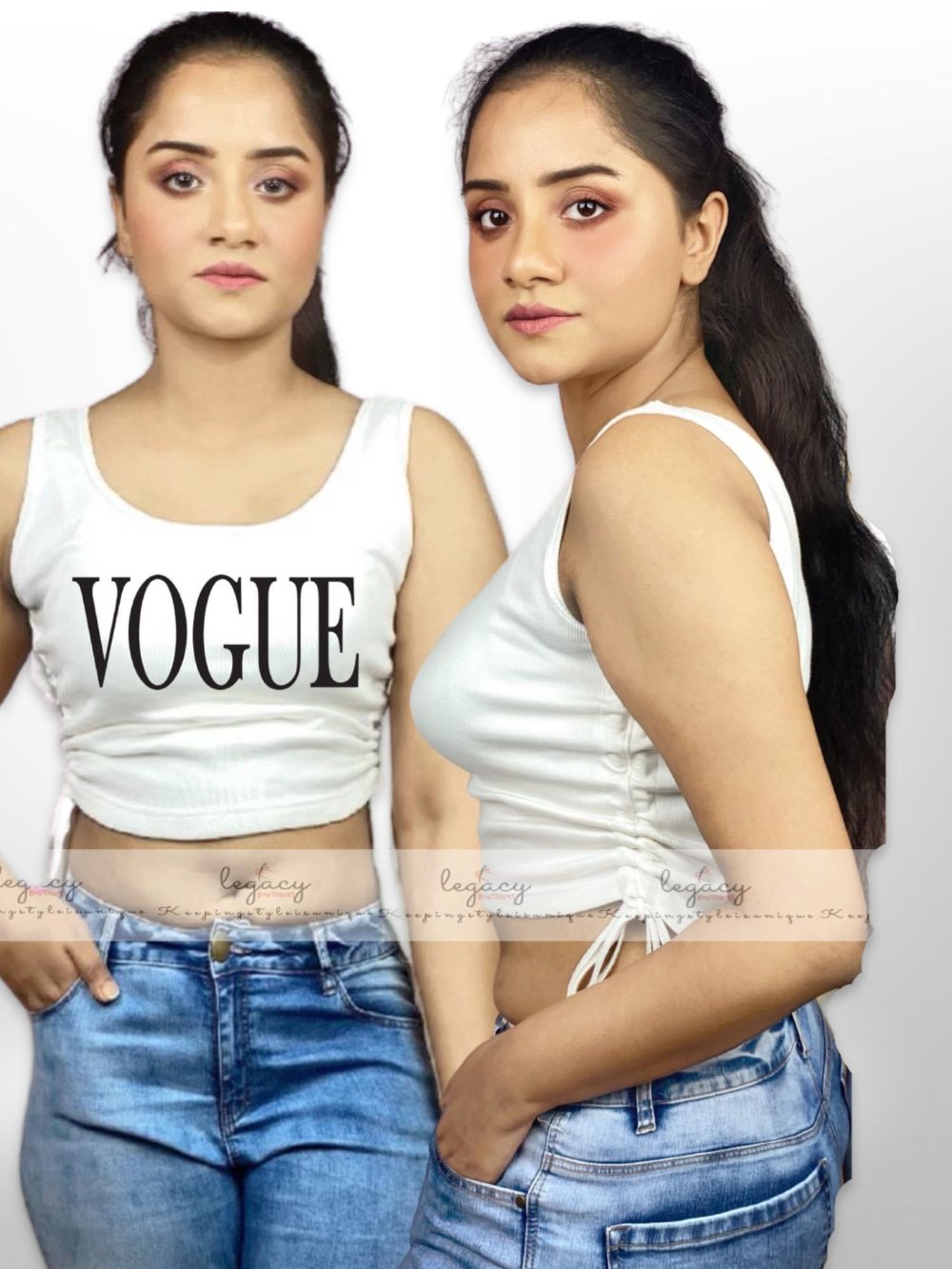 VOGUE Printed Ladies Summer Soft TankTop Legacy Boutiques Legacy Boutiques