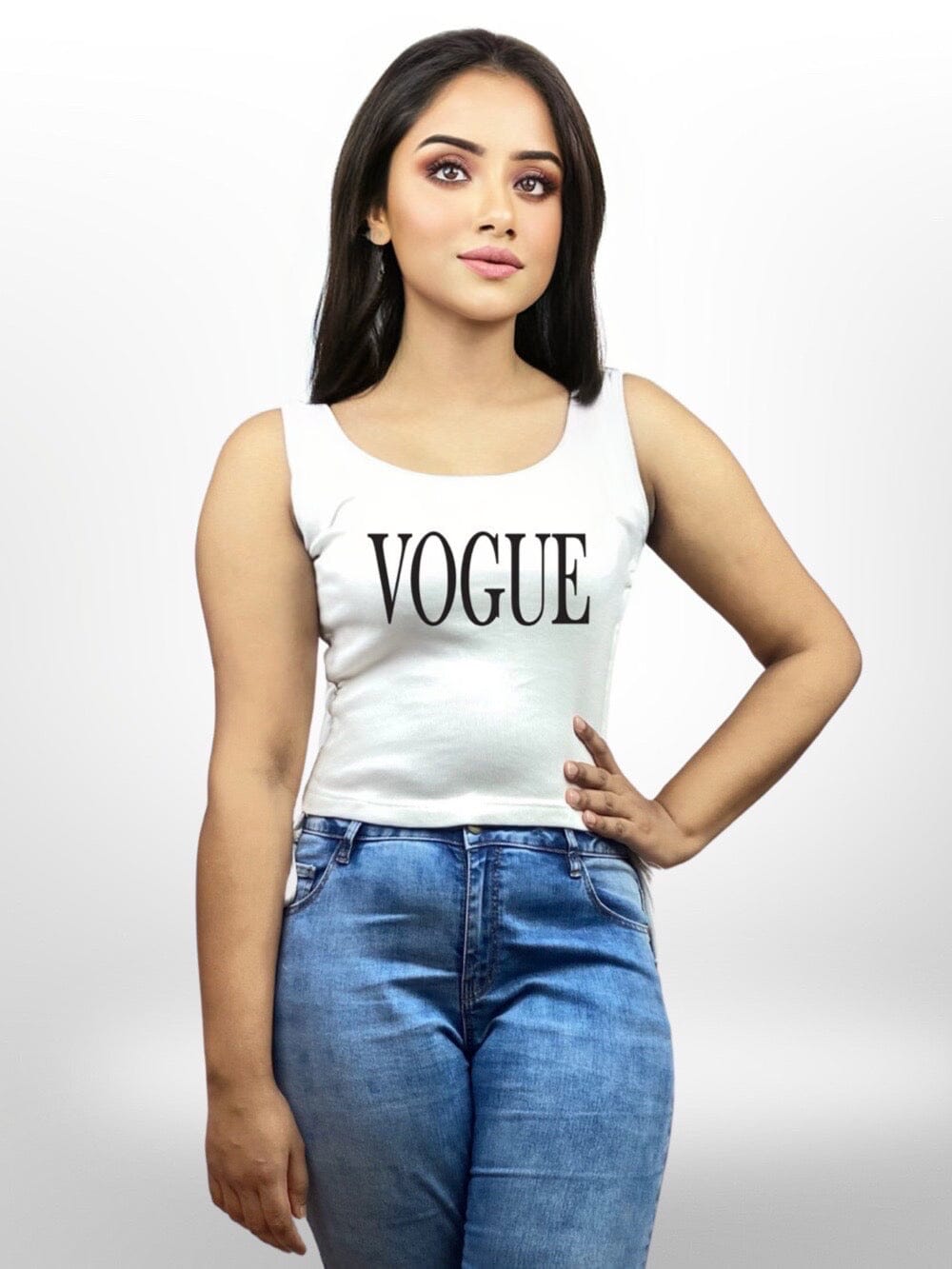 VOGUE Printed Ladies Summer Soft TankTop Legacy Boutiques Legacy Boutiques