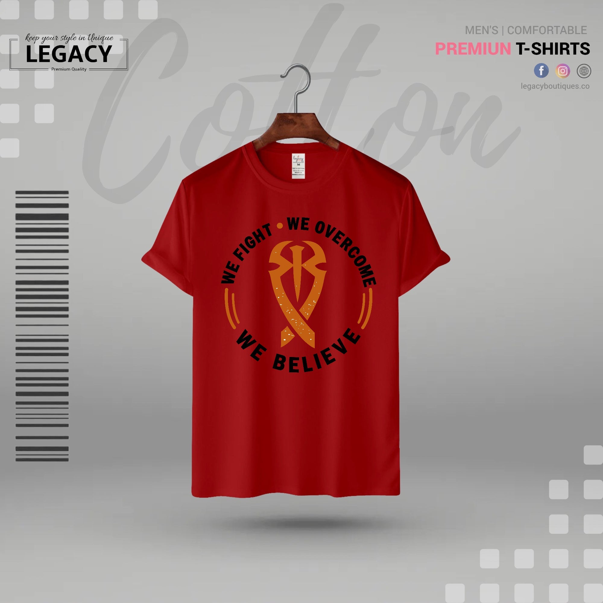We believe in power Mens Sckin Print Designer T Shirt Legacy Boutiques Legacy Boutiques