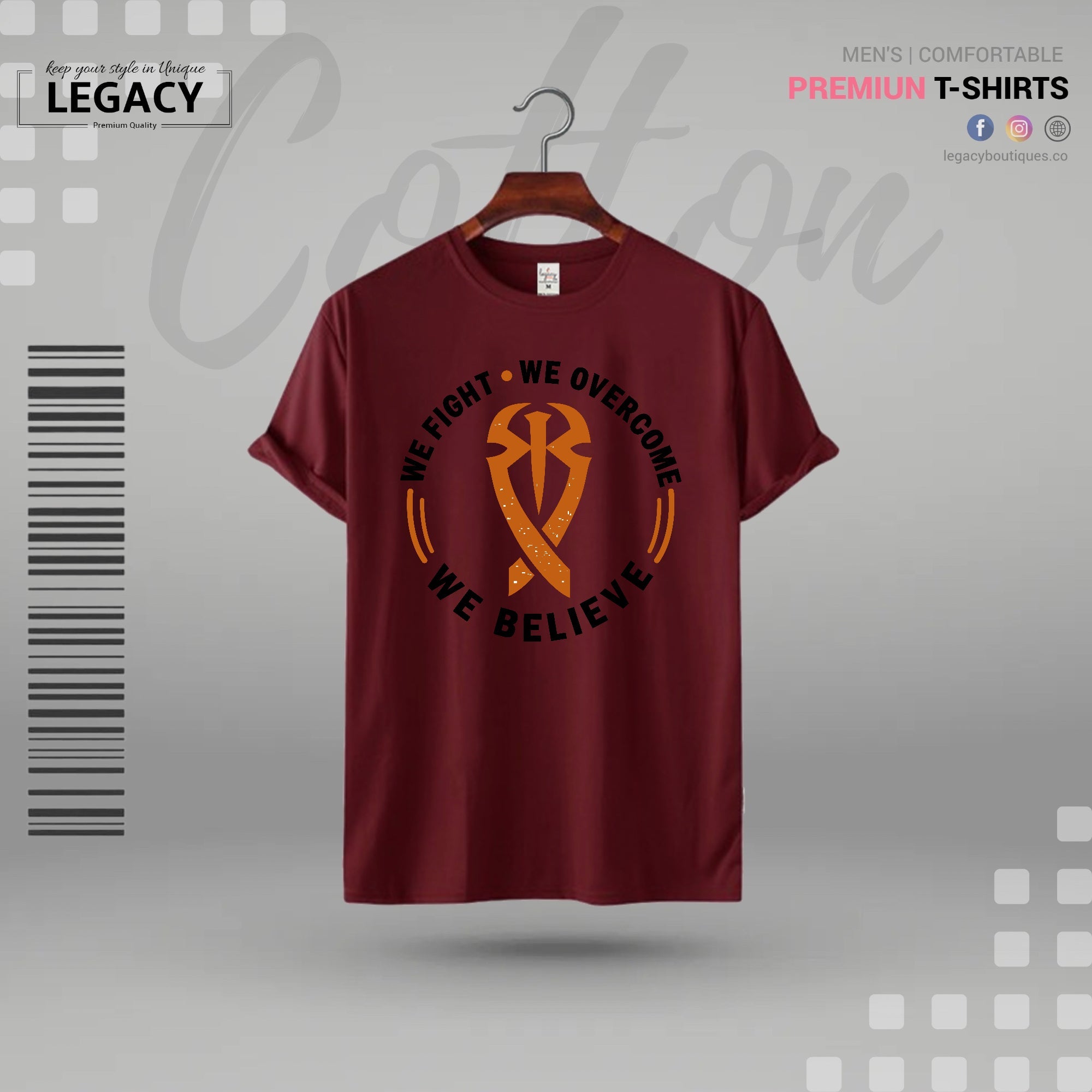 We believe in power Mens Sckin Print Designer T Shirt Legacy Boutiques Legacy Boutiques