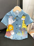 Welcome to the Zoo Print Shirt - Kids Graphic Animal Button - Up Blouse Legacy Boutiques Legacy Boutiques