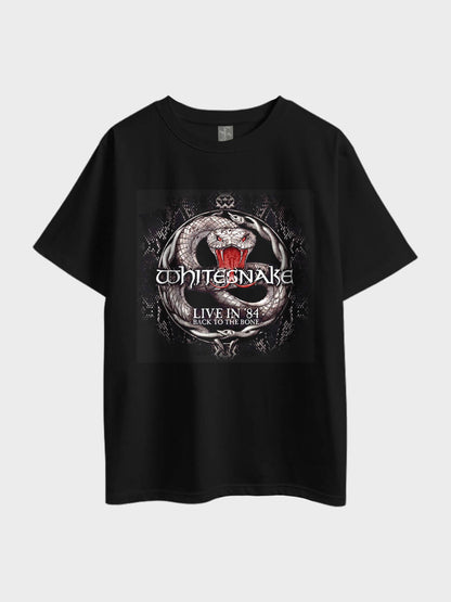 Whitesnake Back To The Bone Metal Oversized Mens Tee In Lowest Price Only In Dhaka Legacy Boutiques Legacy Boutiques
