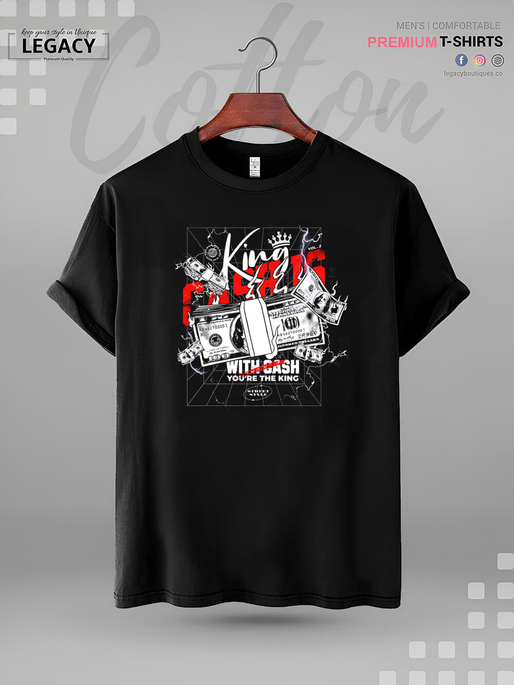 With Cash You Are The King High Quality In Cheapest Price Men&