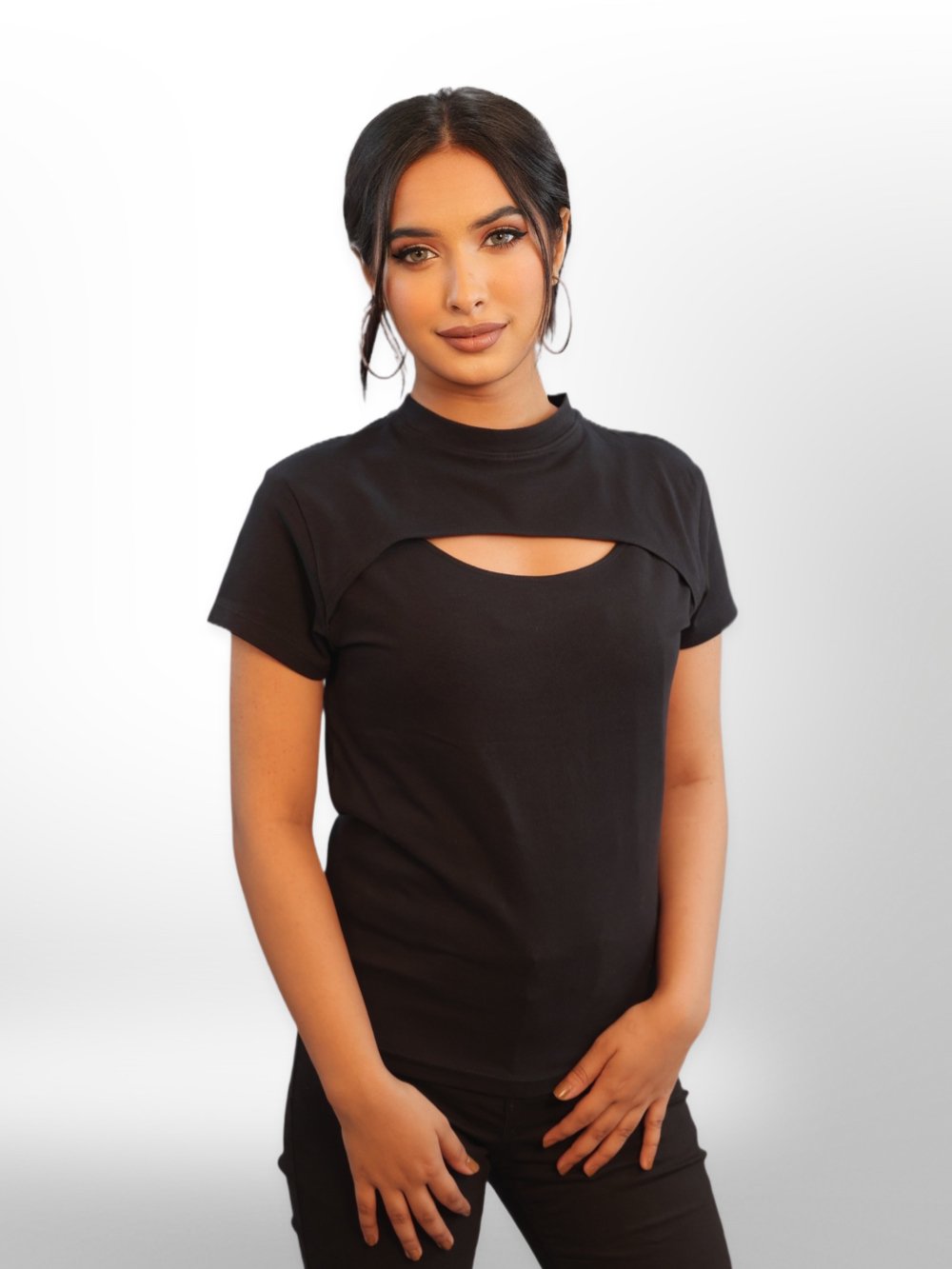 Women Cut Out Tops Half Sleeve Legacy Boutiques Legacy Boutiques