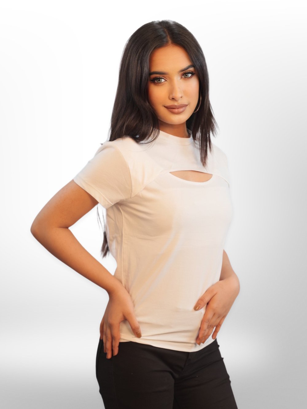 Women Cut Out Tops Half Sleeve Legacy Boutiques Legacy Boutiques