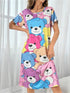 Women Oversized T-shirt Teddy Bear Digital Printed Dress | Legacy Boutiques Dhaka Legacy Boutiques Legacy Boutiques