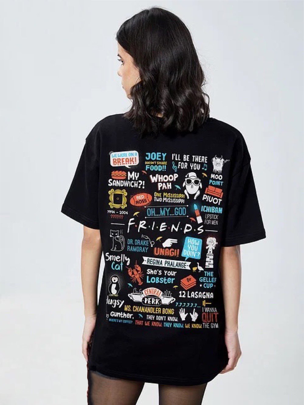 Women Printed Round Neck Cotton Blend Black T-Shirt Legacy Boutiques Legacy Boutiques
