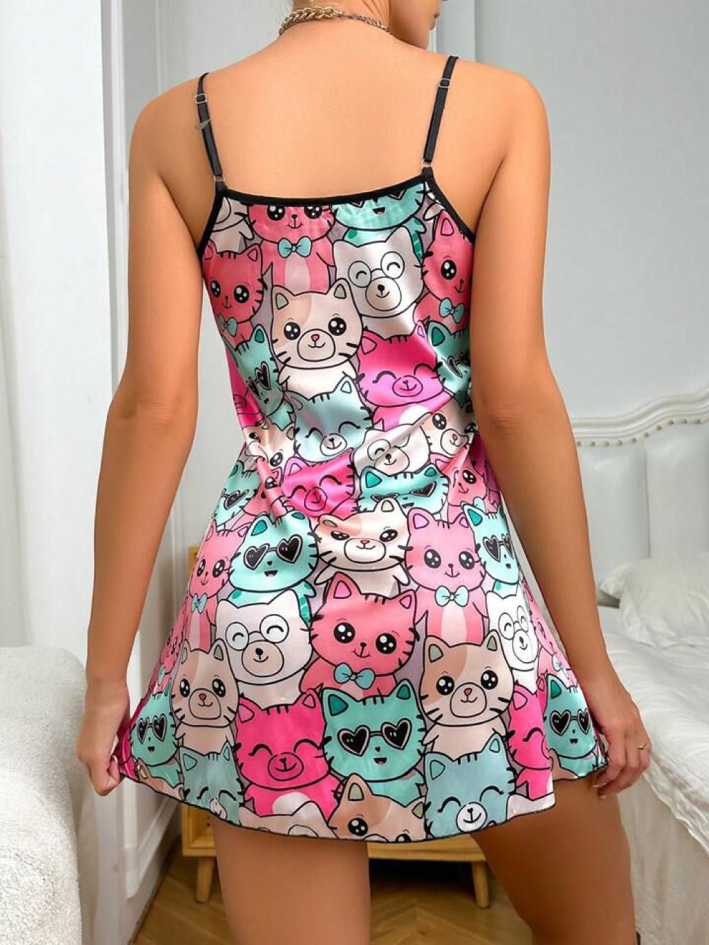 Women Sexy Sleeveless Cartoon Two Piece Set Nightwear | Legacy Boutiques Dhaka Legacy Boutiques Legacy Boutiques