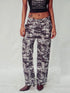 Women’s All - Over Print Cargo Trousers Cinematic Grid Legacy Boutiques Legacy Boutiques