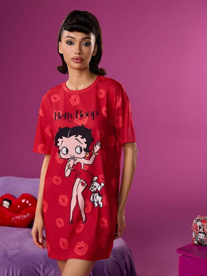 Women’s All - Over Print T-Shirt Dress Loungewear Legacy Boutiques Legacy Boutiques