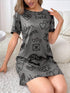 Women’s All - Over Print T-Shirt Dress Sleepwear Legacy Boutiques Legacy Boutiques