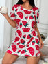 Women’s All - Over Print T-Shirt Dress Summer Loungewear Legacy Boutiques Legacy Boutiques