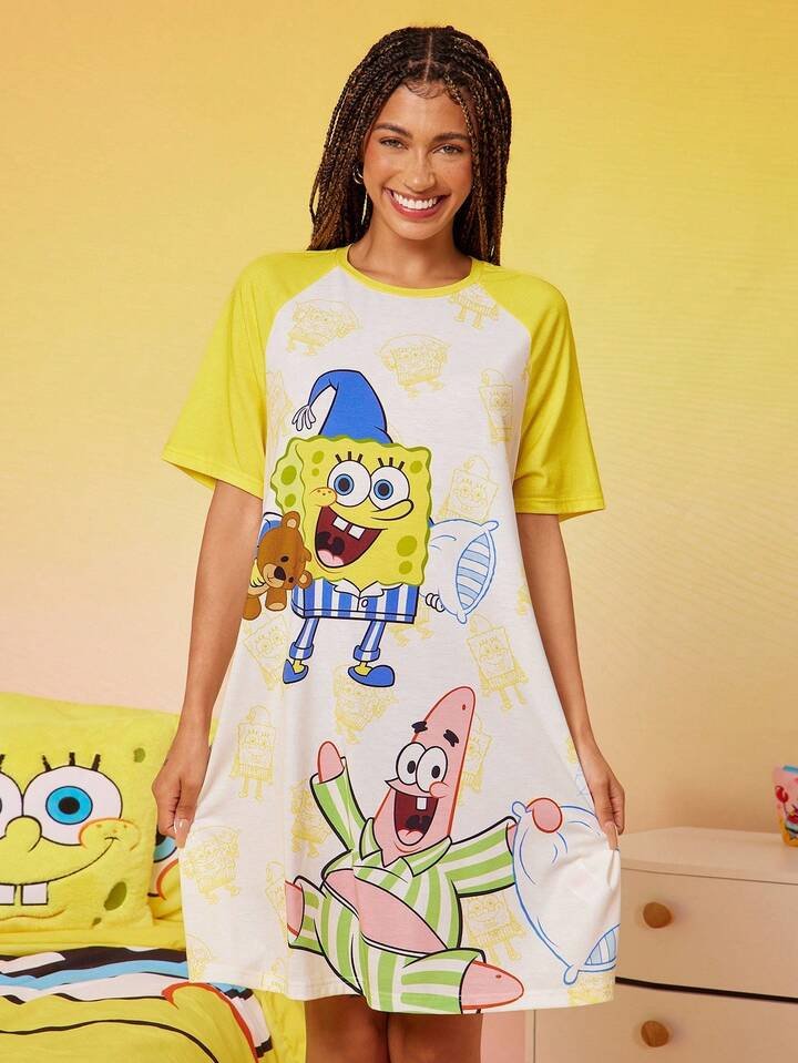 Women’s Character T-Shirt Dress Raglan Nightshirt Legacy Boutiques Legacy Boutiques