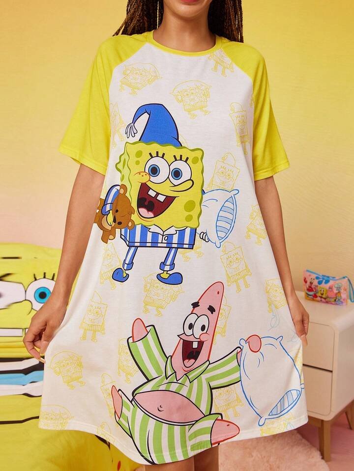 Women’s Character T-Shirt Dress Raglan Nightshirt Legacy Boutiques Legacy Boutiques