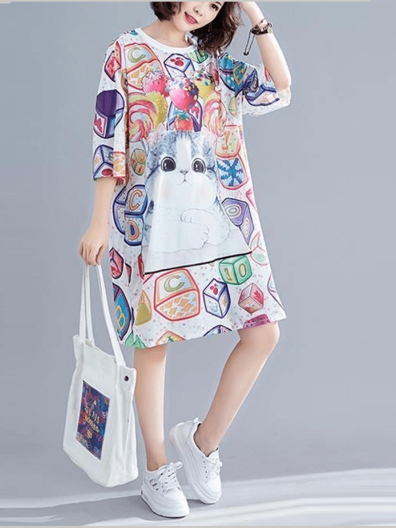 Women’s Graphic Oversized T-Shirt T-Shirt Dress Legacy Boutiques Legacy Boutiques