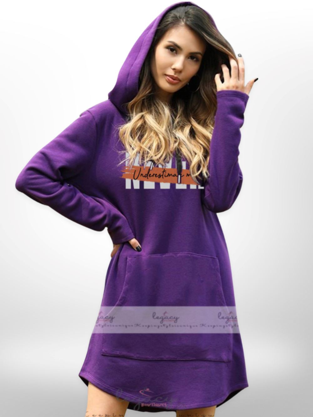 Womens Ladies Oversized Sweater Jumper Dress Winter Long Pullover Hoodies Tops Legacy Boutiques Legacy Boutiques
