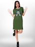 Womens Musical Printed Long T-shirt Olive Legacy Boutiques Legacy Boutiques