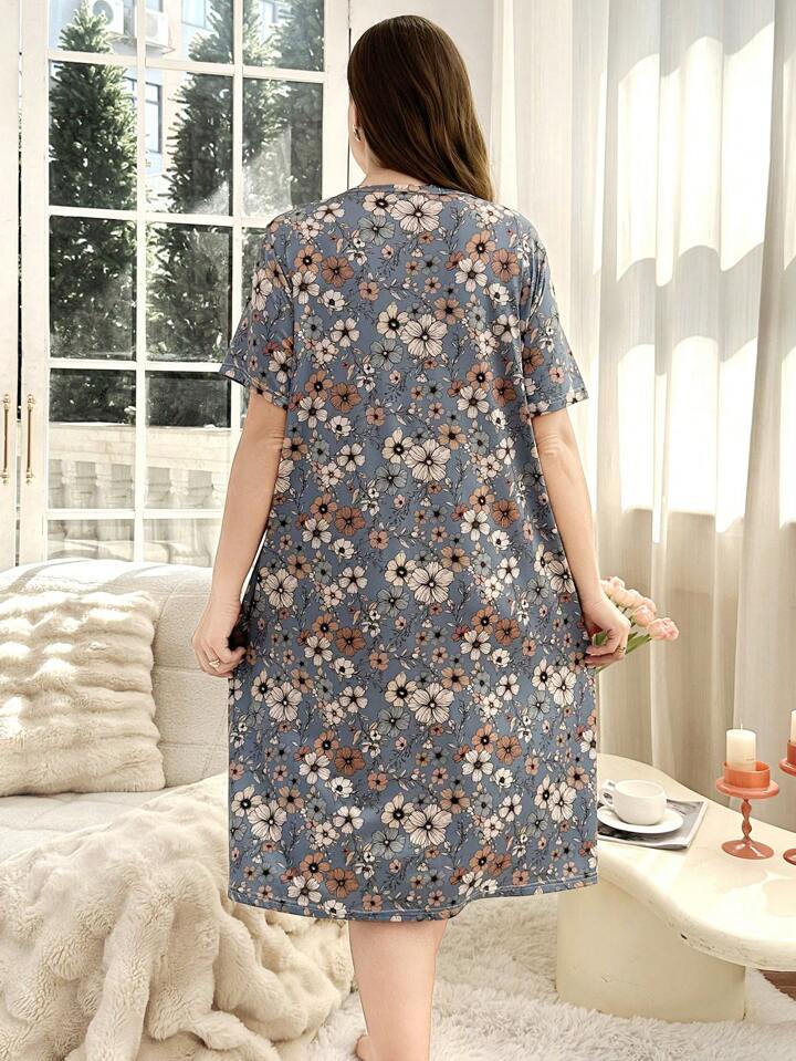 Women’s Vintage Floral T-Shirt Dress Legacy Boutiques Legacy Boutiques