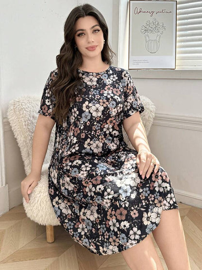 Women’s Vintage Floral T-Shirt Dress Legacy Boutiques Legacy Boutiques