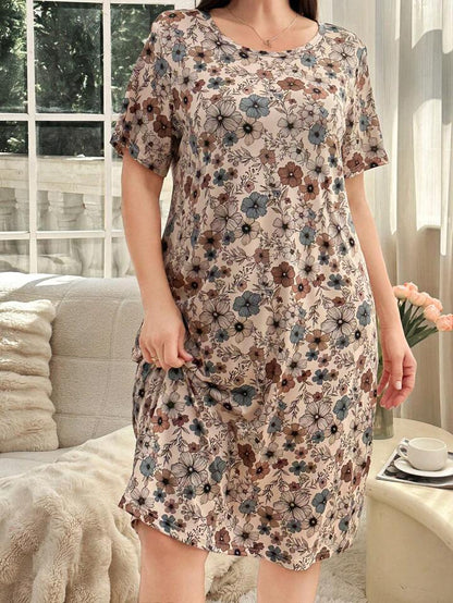 Women’s Vintage Floral T-Shirt Dress Legacy Boutiques Legacy Boutiques