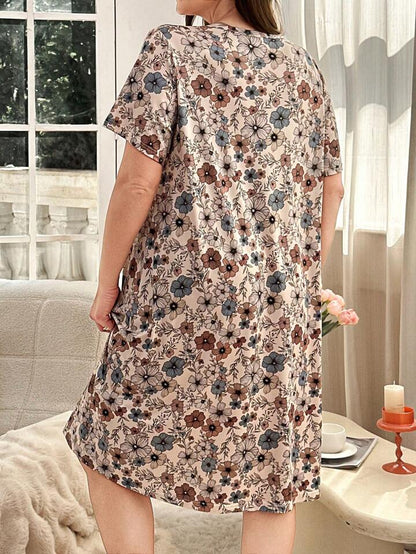 Women’s Vintage Floral T-Shirt Dress Legacy Boutiques Legacy Boutiques