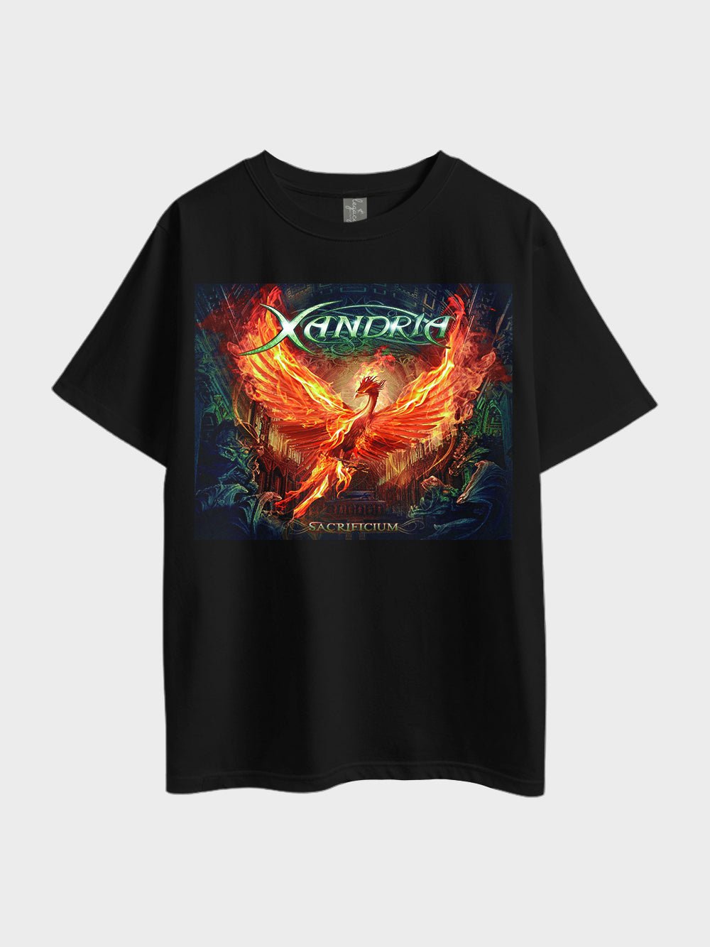 Xandria Sacrificium Nightfall Classic Print Metal Oversized Mens T-shirt Legacy Boutiques Dhaka Legacy Boutiques Legacy Boutiques