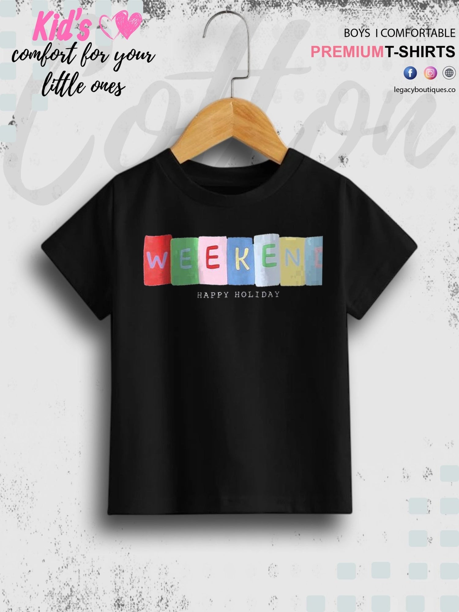 Young Boy Letter Graphic Tee Legacy Boutiques Legacy Boutiques