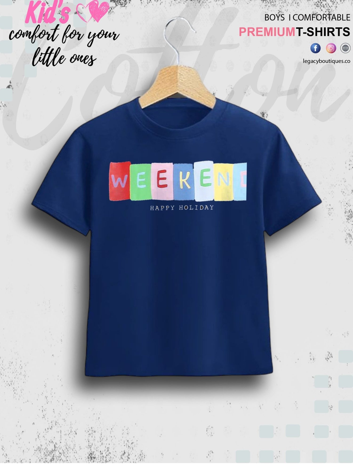 Young Boy Letter Graphic Tee Legacy Boutiques Legacy Boutiques