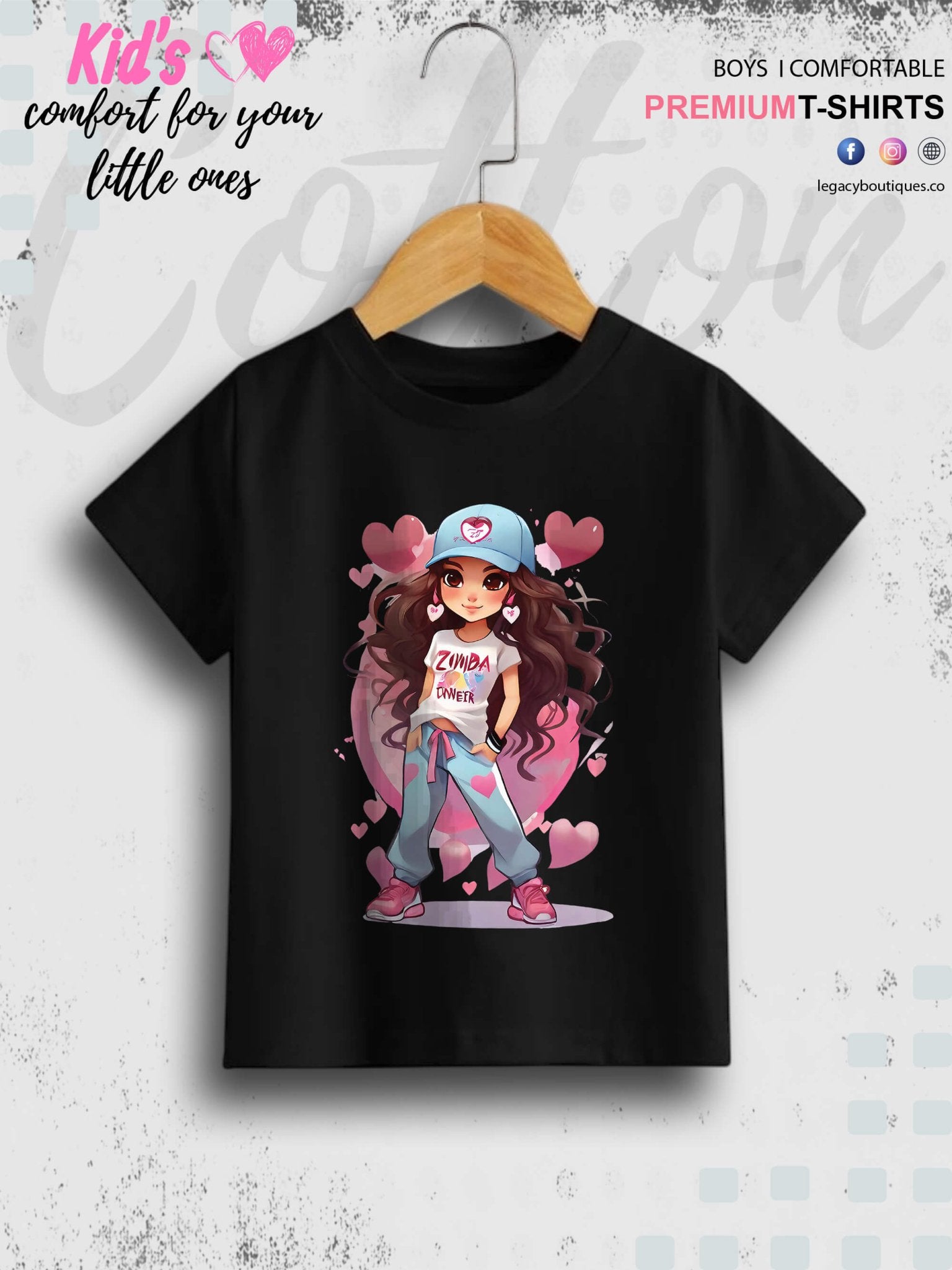 Zimba Forever Cartoon Doll Printed Premium Quality T-Shirt For Baby Girls In Cheapest Price Only In Dhaka Legacy Boutiques Legacy Boutiques