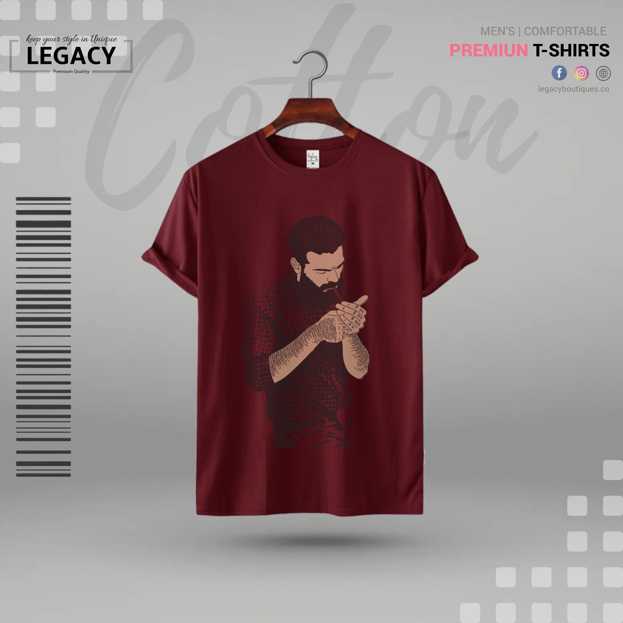 Men's Print Premium Designer Edition T Shirt - Legacy Boutiques