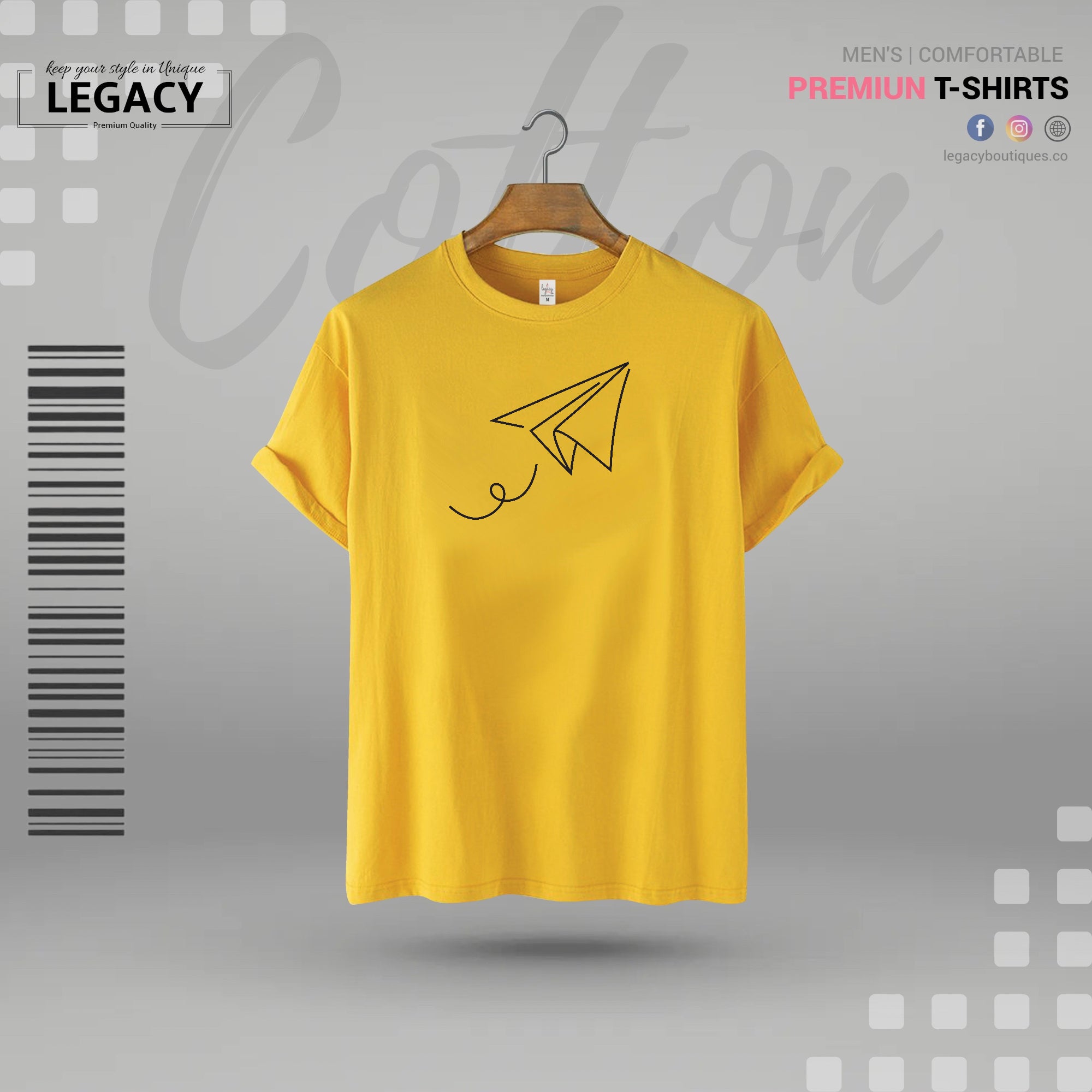 Mens Cotton Premium Designer Edition T Shirt - Legacy Boutiques