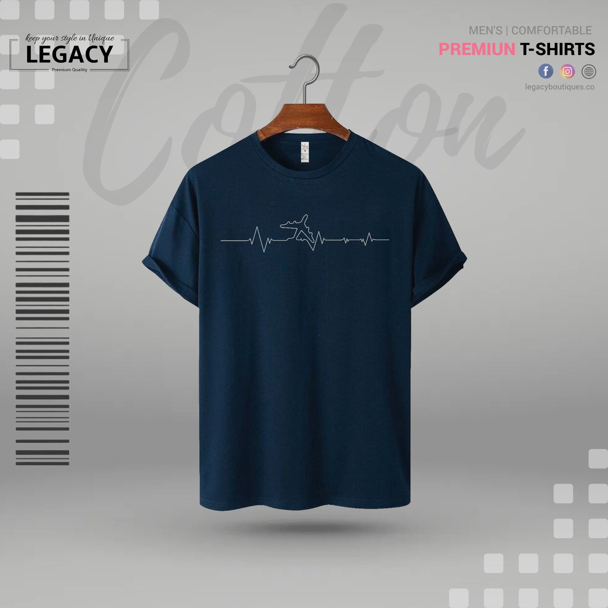 Men Cootton T Shirt - Legacy Boutiques