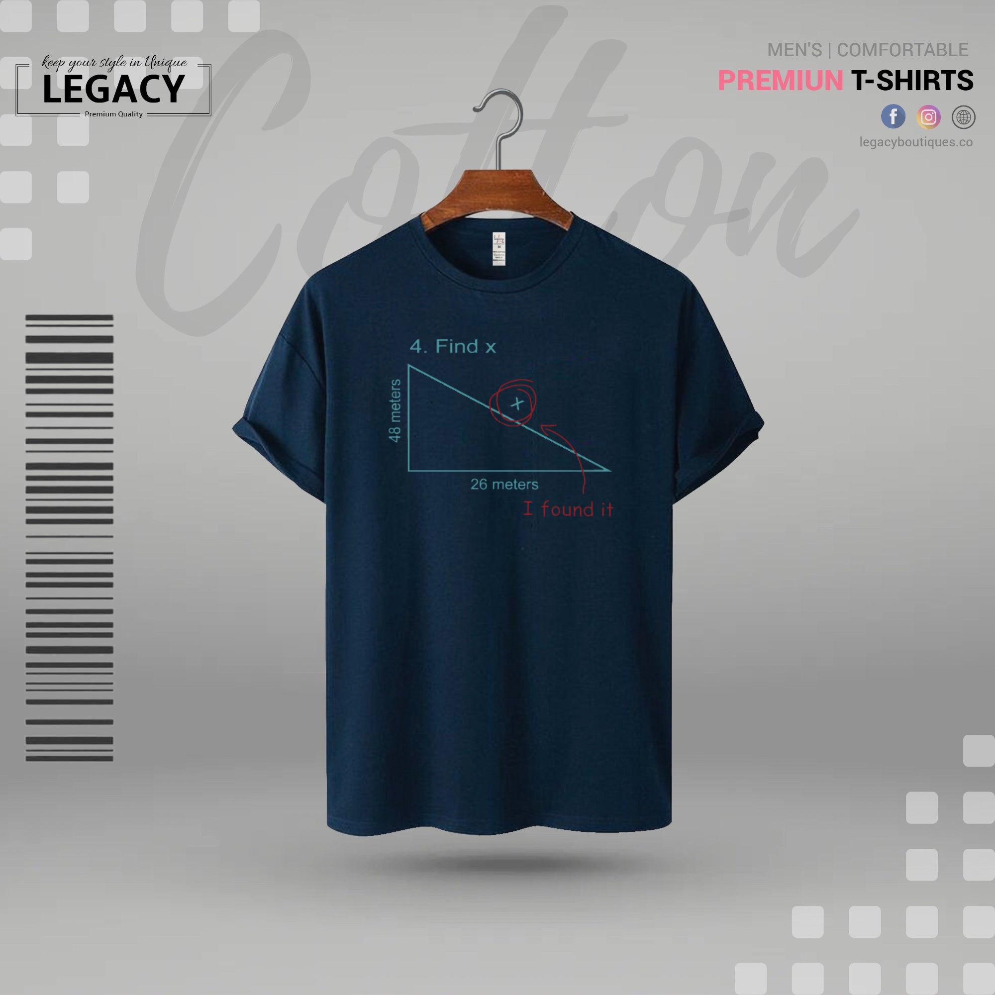 Men Premium Cotton T-Shirt - Legacy Boutiques